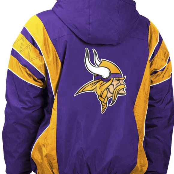 Vintage Starter Half Zip Pullover Jacket Vikings - Picture 2 of 3
